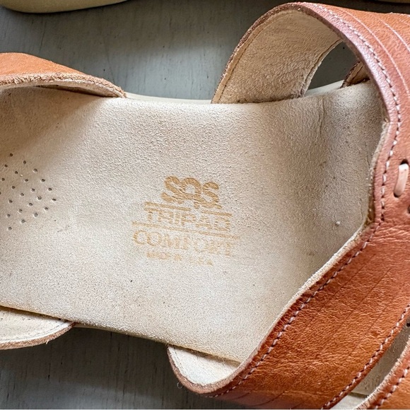 SAS Women Tan Huarache Leather Quarter Strap Sandals Shoe 8.5M Tripad Comfort - Picture 10 of 13